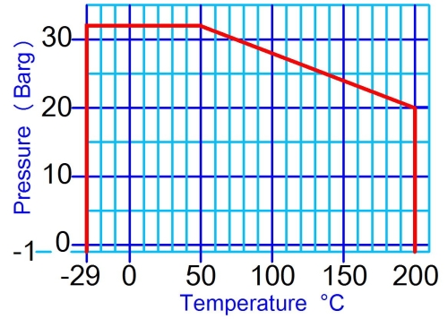 Pressure / Temperature Curve ASME300